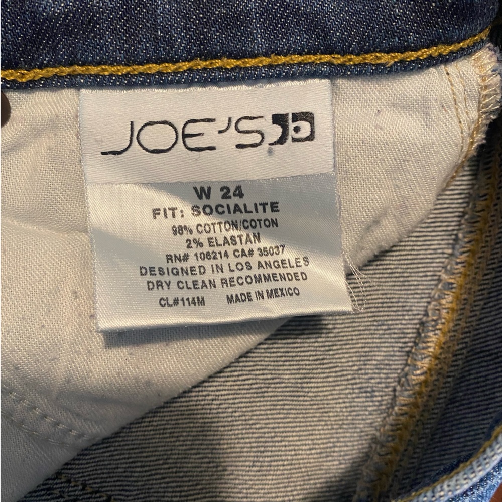 Joe’s Jeans Socialite jeans, size 24. 28” inseam - Picture 6 of 6